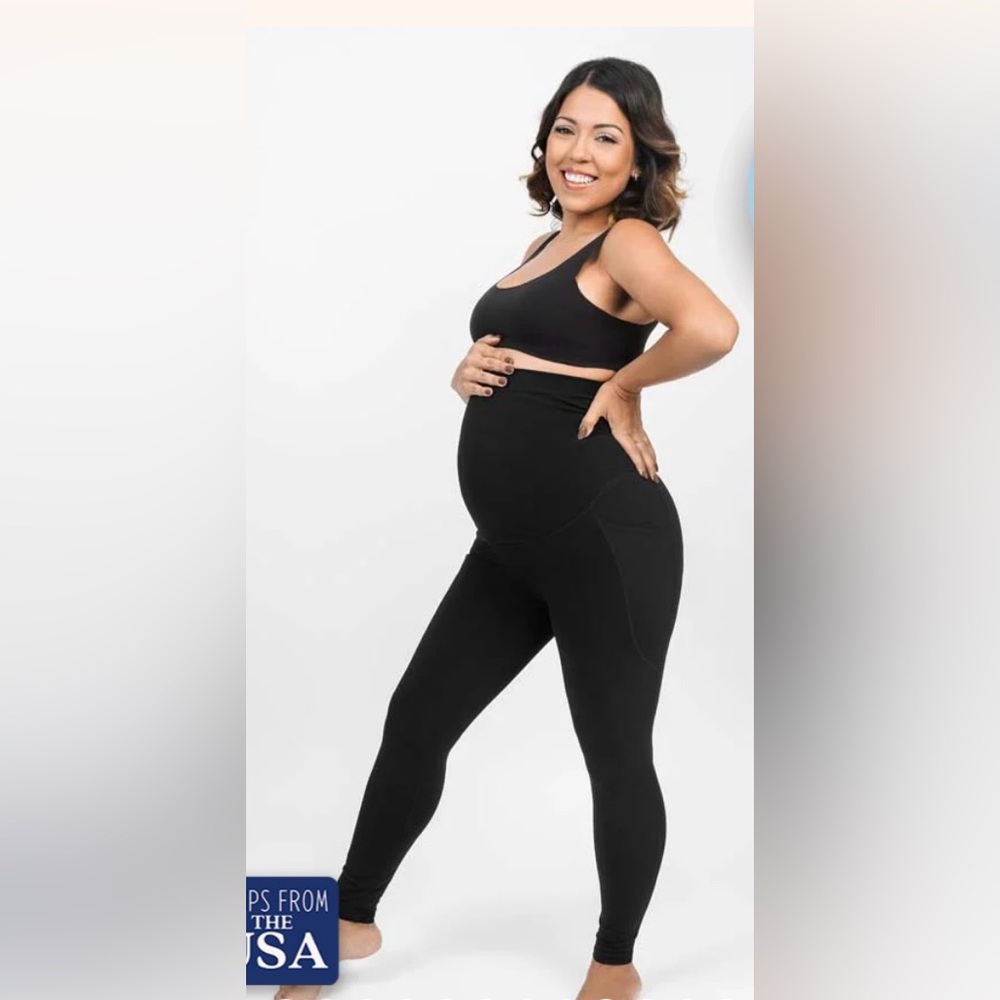 Baby Bub Classic Black Maternity Leggings